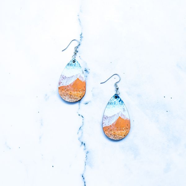 Round Fish Hook Earrings