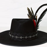 The Gambler Bling Fedora Hat (Queen of Spades)