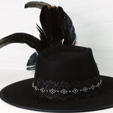 The Gambler Bling Fedora Hat (Queen of Hearts)