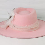 Pretty in Pink Bling Fedora Hat