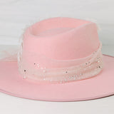 Pretty in Pink II Bling Fedora Hat
