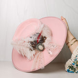 Pretty in Pink II Bling Fedora Hat