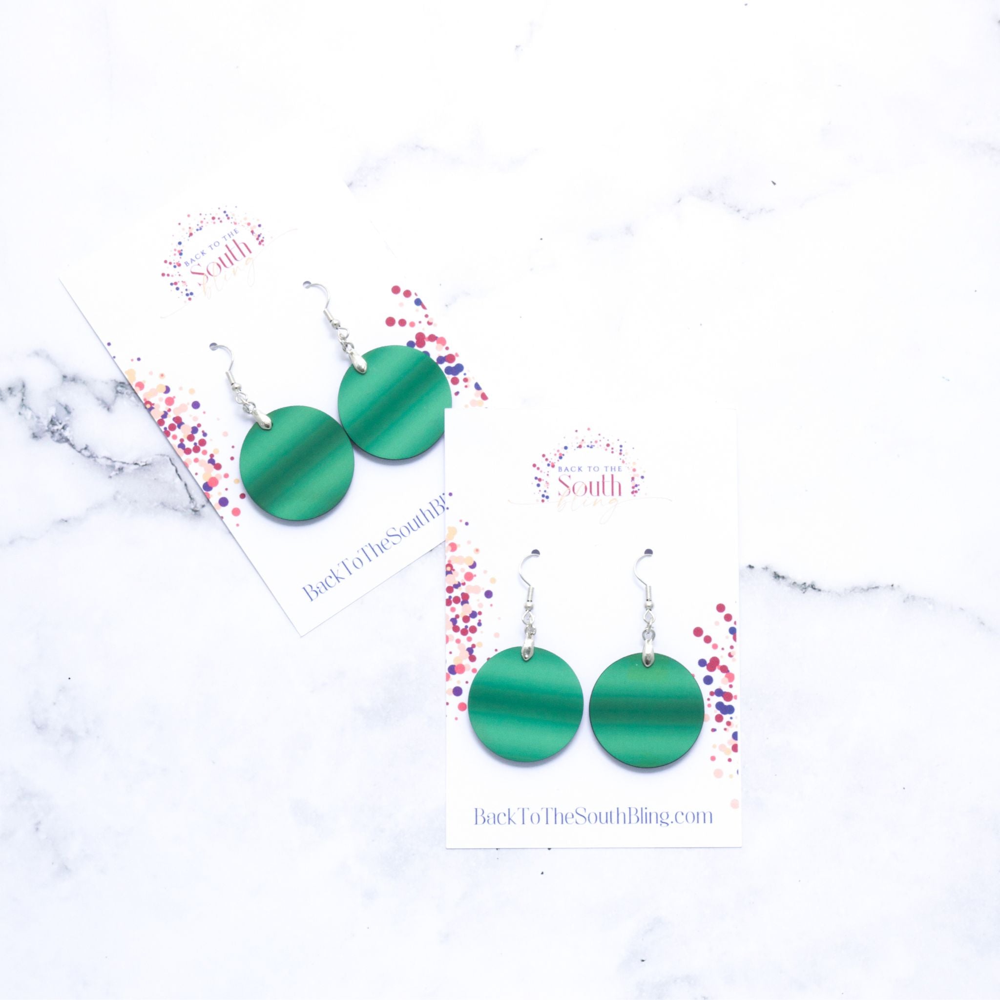 chelsea fish hook Chelsea Round Fish Hook Earrings in Green