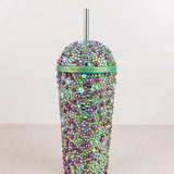 Small Dome Lid Rhinestone and Pearl Bling Cup