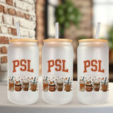 Pumpkin Spice Life (PSL) Glass Tumbler