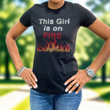 This Girl is on Fire Bling T-shirt