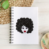 Afro Woman Bling Notebook Journal