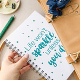 Life Won't Sparkle Unless You Do Bling Notebook Journal