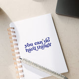 You Can Do Hard Things Bling Notebook Journal