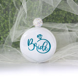 Round Bride Bling Flask