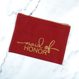 Maid of Honor Pouch and Makeup Bag [Made-to-Order]