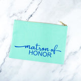 Matron of Honor Pouch and Makeup Bag [Made-to-Order]
