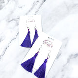 Mila Tassel Earring in Purple
