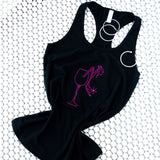 Wine and Shoes Bling Racerback Tank Top