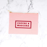 Coffee & Mascara Makeup Bag