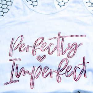 Perfectly Imperfect Bling Racerback Tank Top