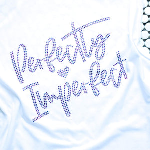 Perfectly Imperfect Bling Racerback Tank Top