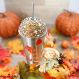 Pumpkin Spice Bling Dome Lid Bling Cup